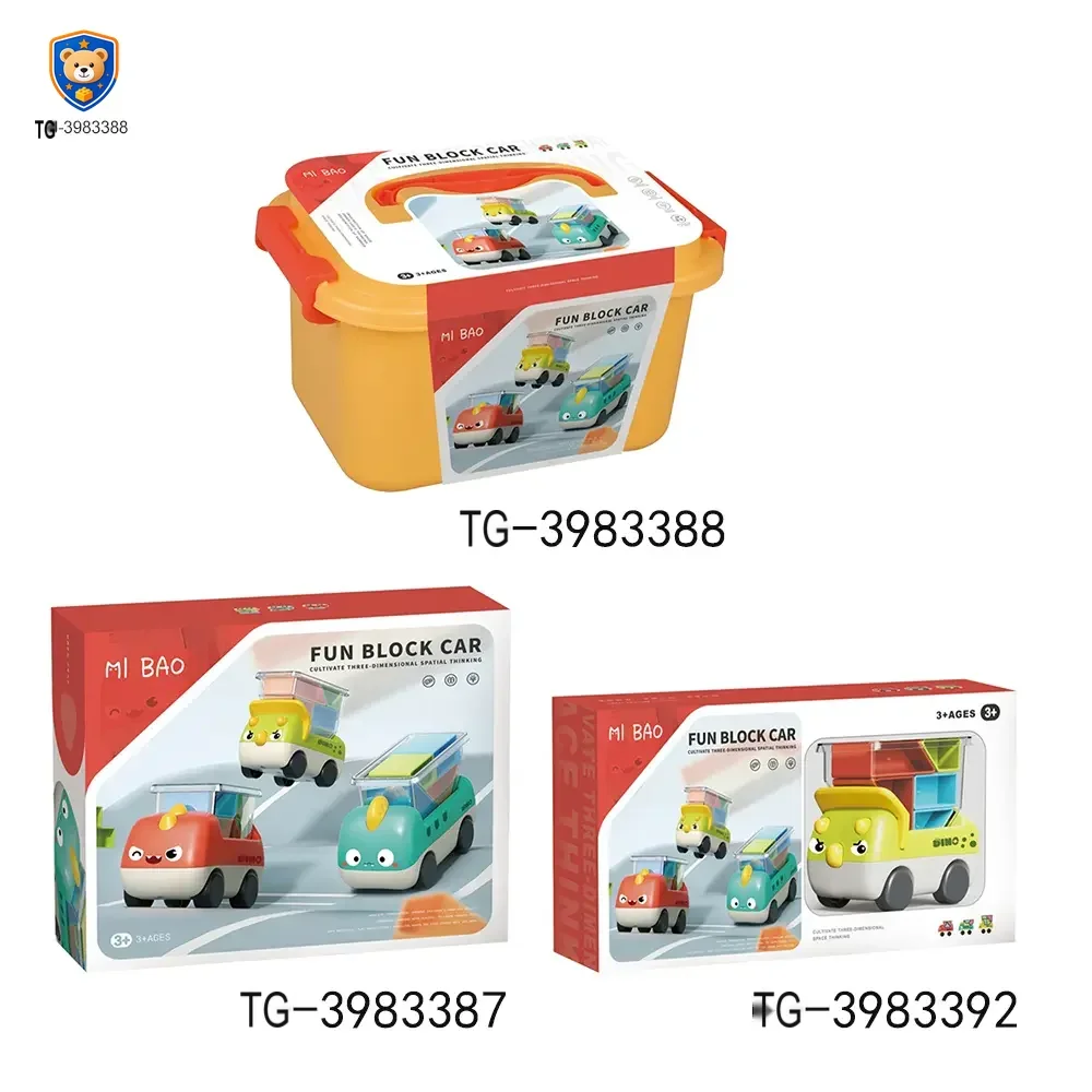 Trucky 3 Puzzle Game Set, Dinosaur Truck Toy Building Block — product view 6