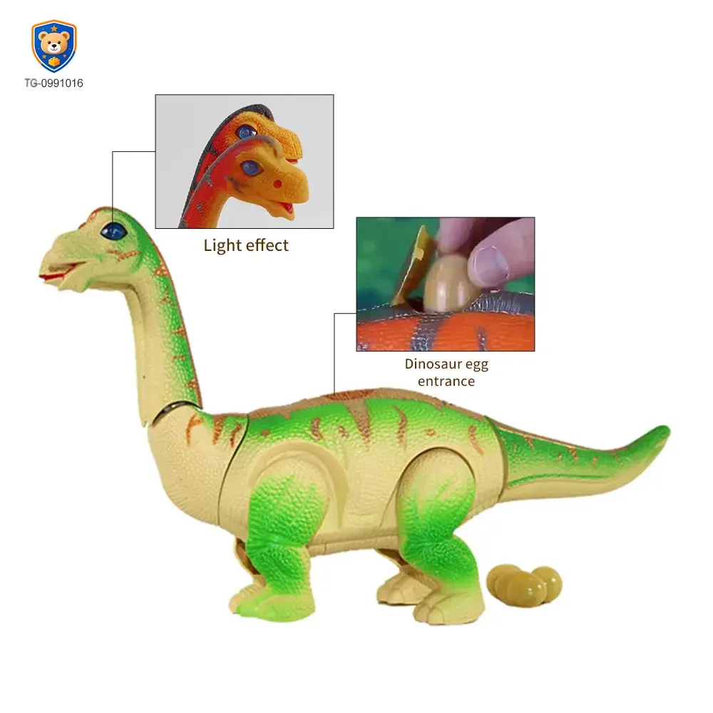 Electric Two-Head Dinosaur Toy, Brachiosaurus — product view 3