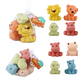 Wheat Straw Rubber Animal Set