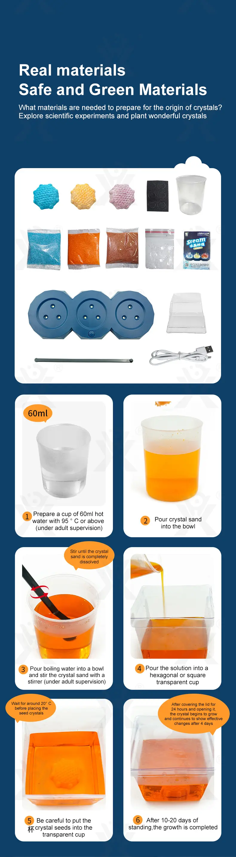 Crystal Planting Kits, Crystal Growing Kit (TG4399725) — product detail panel 3
