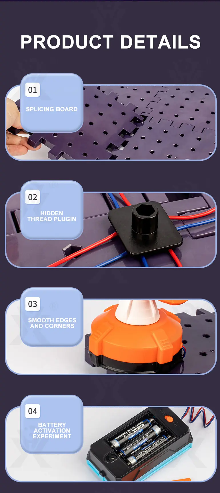 DIY Circuit Building Block Toy (TG4454170) — product detail panel 8