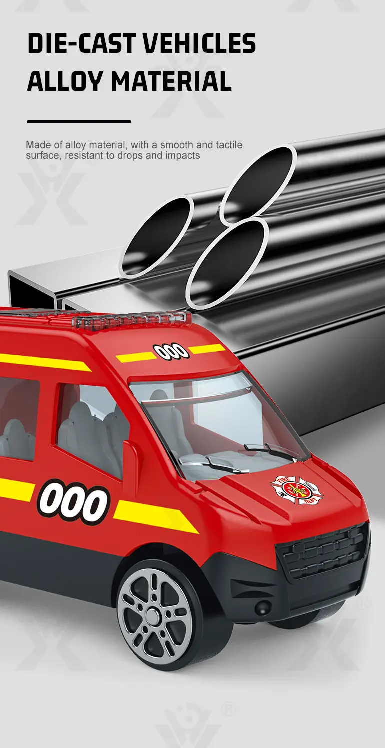 Diecast Fire Truck, Twist-Egg Style, 12 Collectable Style (TG1500229) — product detail panel 4