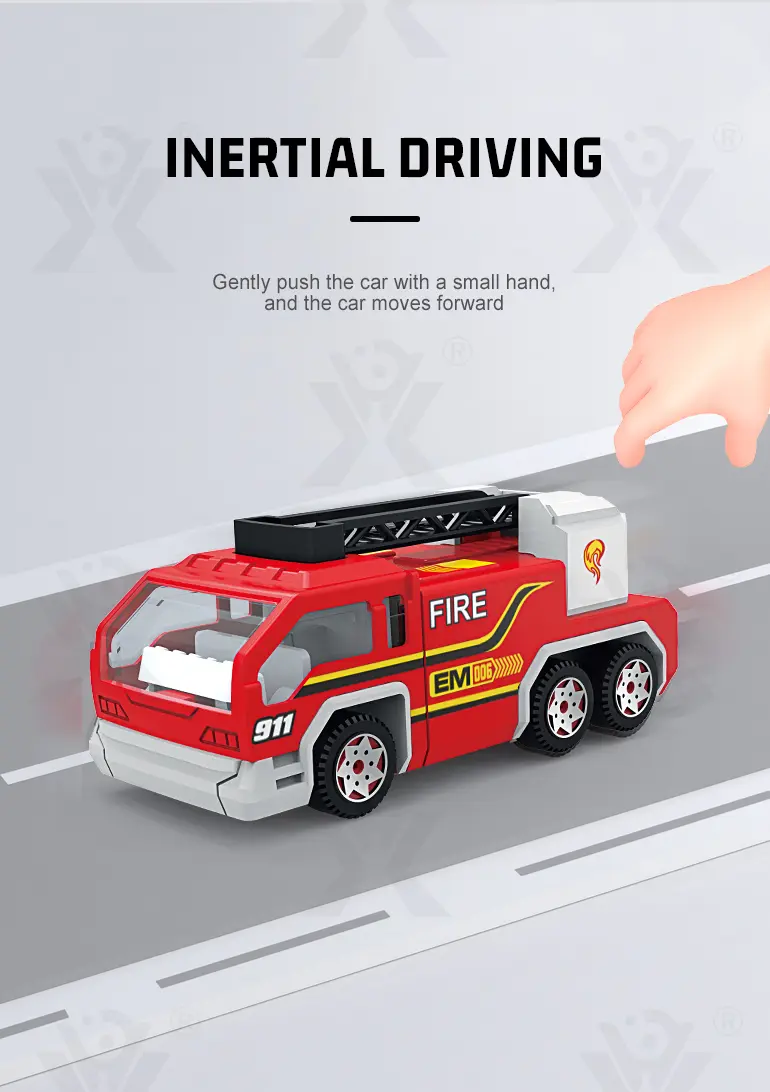 Diecast Fire Truck, Twist-Egg Style, 12 Collectable Style (TG1500229) — product detail panel 5