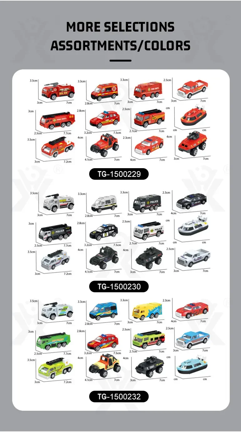 Diecast Fire Truck, Twist-Egg Style, 12 Collectable Style (TG1500229) — product detail panel 8