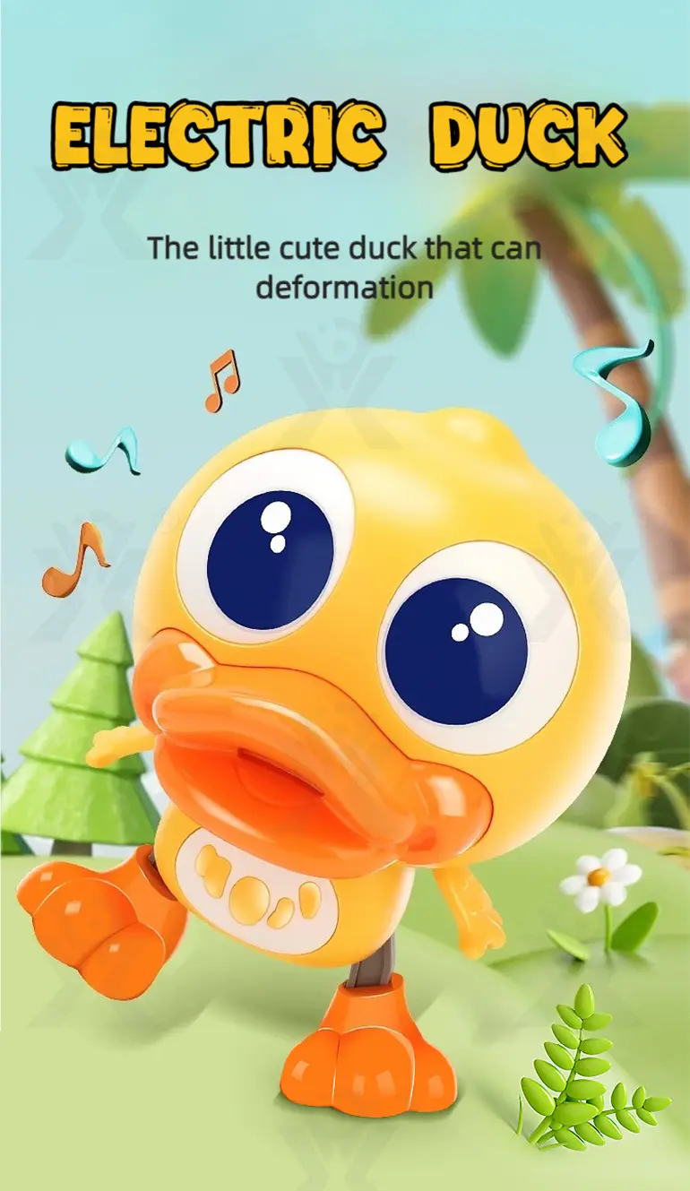 Electric Walking Duck Toy, Transformable, music, and light (TG5064123) — product detail panel 1