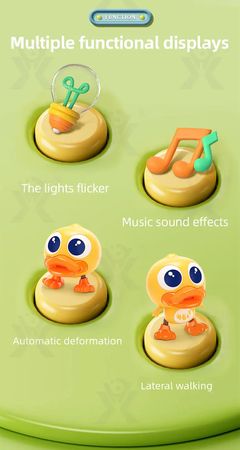 Electric Walking Duck Toy, Transformable, music, and light (TG5064123) — product detail panel 2