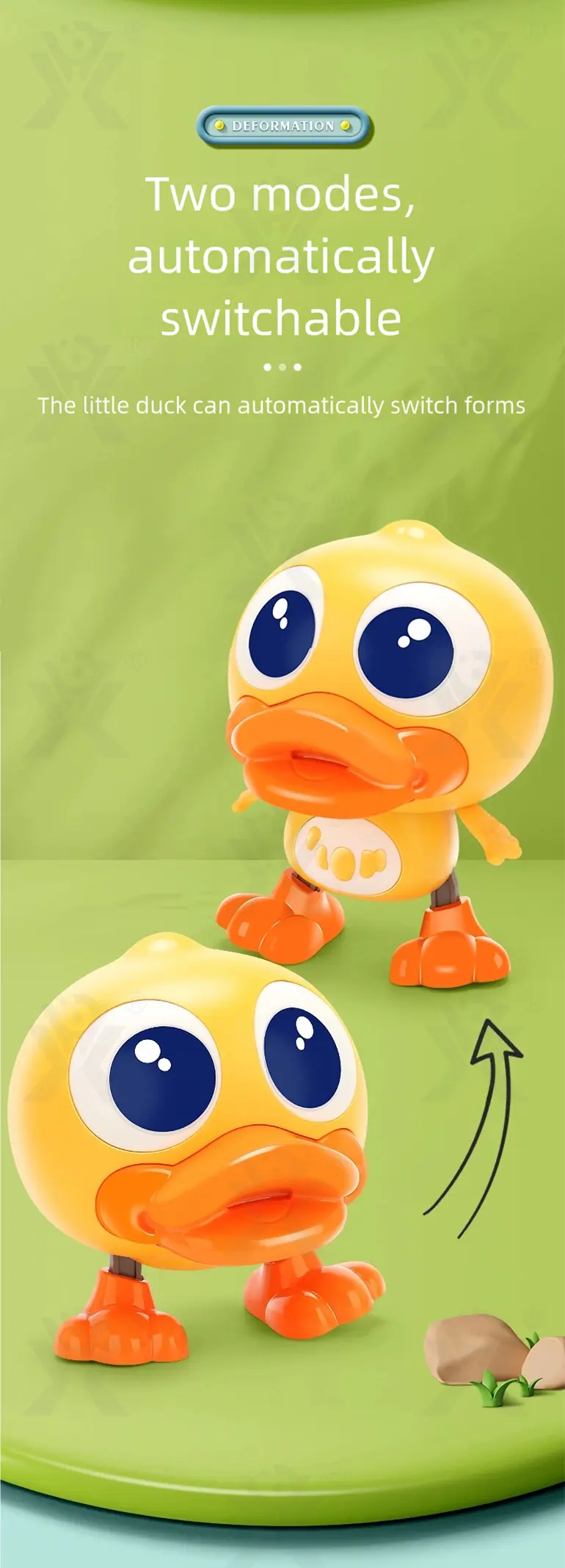 Electric Walking Duck Toy, Transformable, music, and light (TG5064123) — product detail panel 3