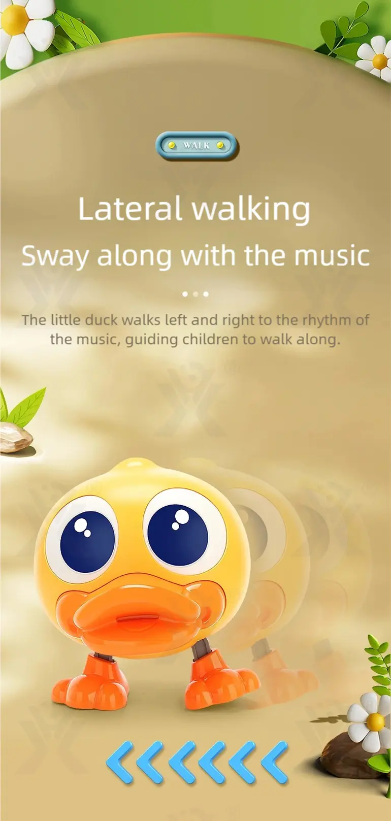 Electric Walking Duck Toy, Transformable, music, and light (TG5064123) — product detail panel 5