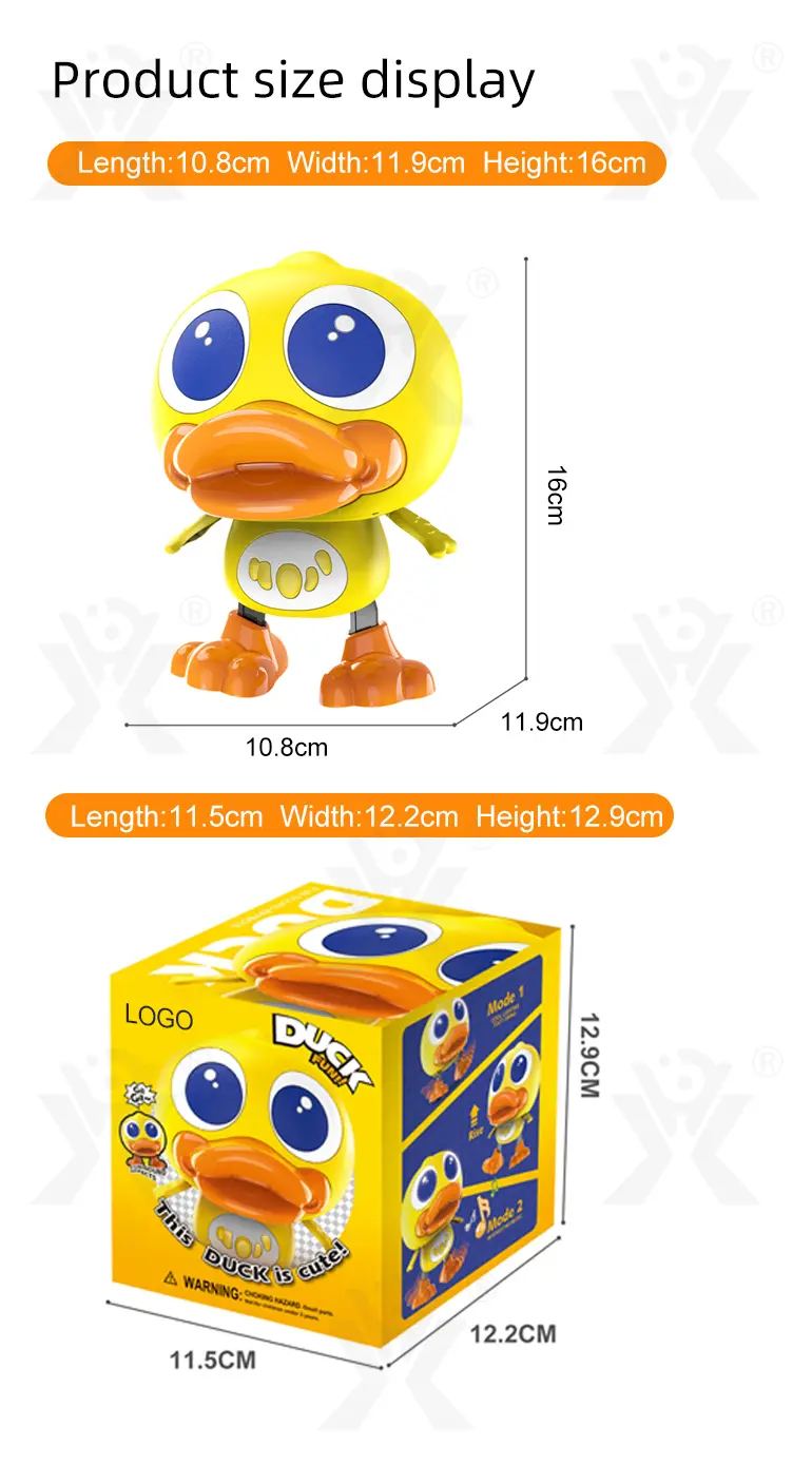 Electric Walking Duck Toy, Transformable, music, and light (TG5064123) — product detail panel 9
