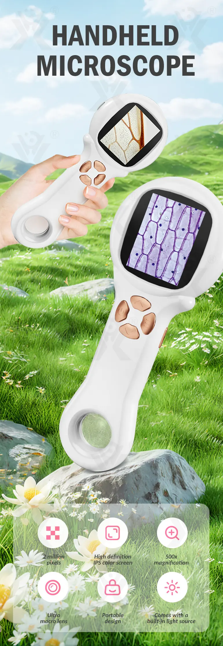 Mini Handheld Digital Microscope, Portable (TG4907860) — product detail panel 1