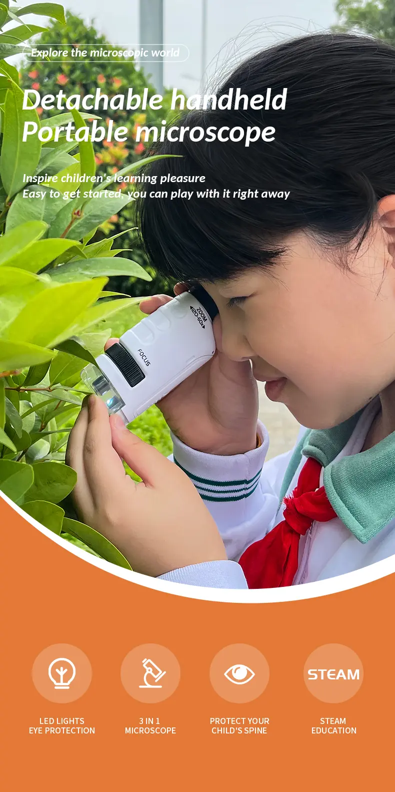 Portable Microscope Toy For Kids (TG4241885) — product detail panel 1