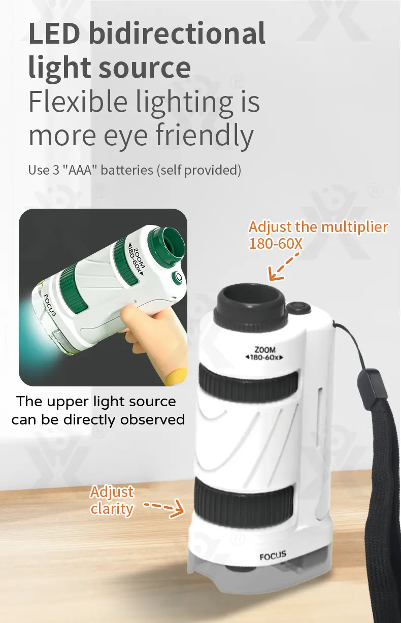 Portable Microscope Specimen Toy, Kids Microscope (TG4266517) — product detail panel 2
