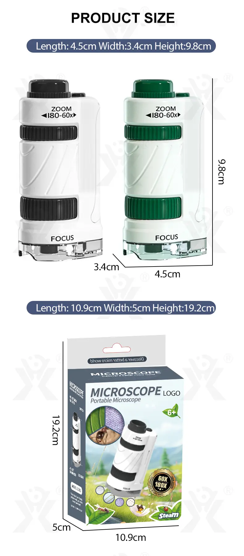 Portable Microscope Specimen Toy, Kids Microscope (TG4266517) — product detail panel 7
