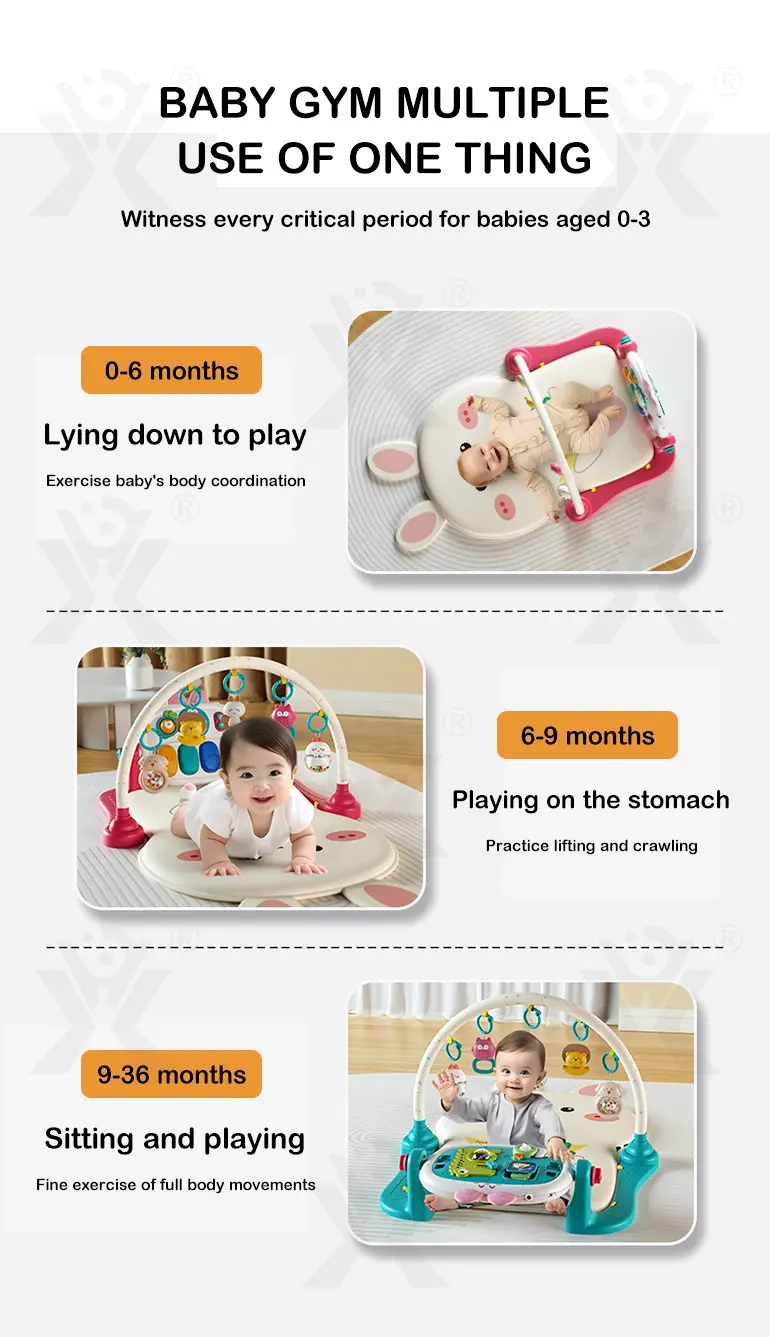 Baby Pedal Piano Play Mat, Rabbit Mat -Baby Toys Bulk Supply (TG4345906) — product detail panel 2