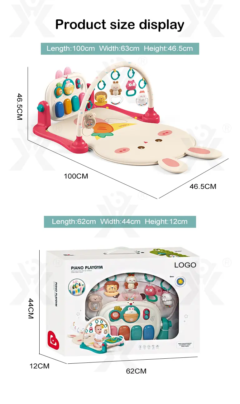 Baby Pedal Piano Play Mat, Rabbit Mat -Baby Toys Bulk Supply (TG4345906) — product detail panel 9