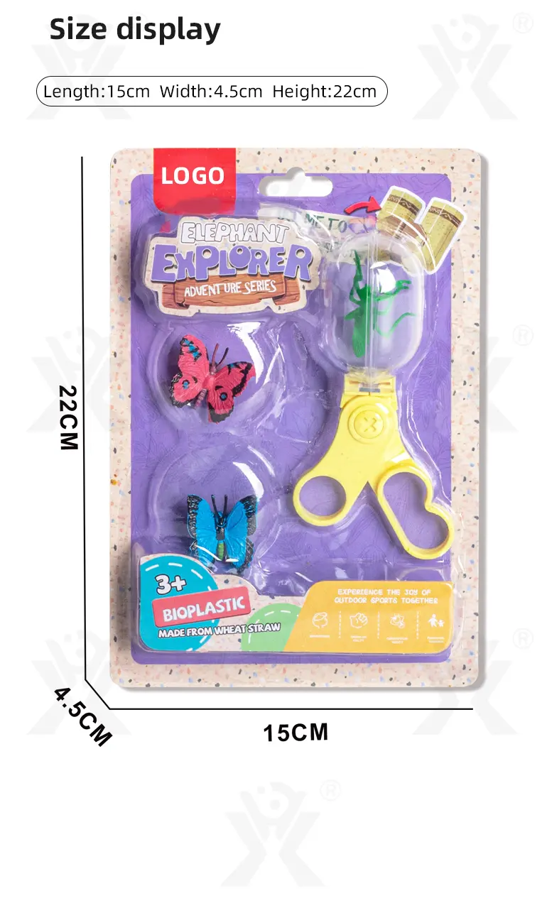 Portable Bug Catcher Scissors, Wheat Straw Toy Supply (TG4476022) — product detail panel 6