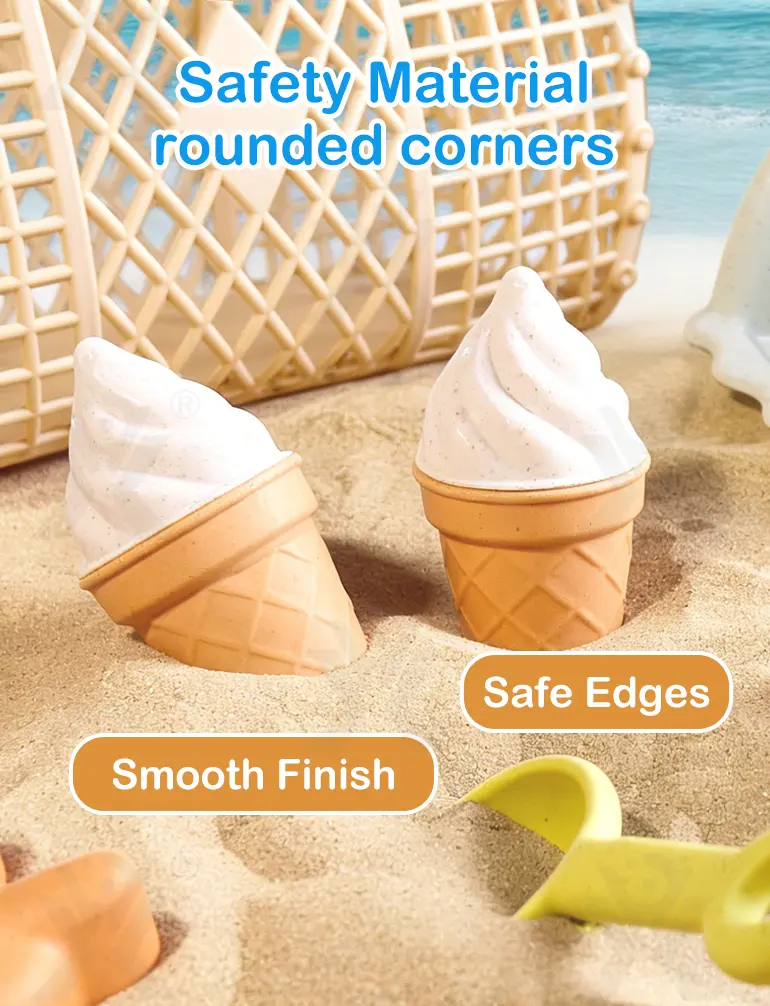 Cream Beach Basket Toy Set | Kids Sand Play Set (TG5153319) — product detail panel 5