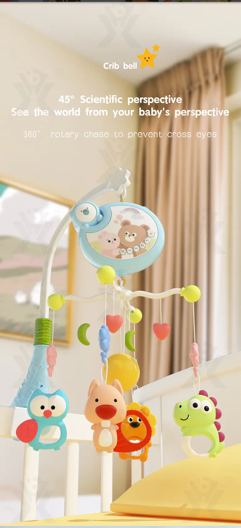 Baby Musical Crib Mobile, Educational Toys (TG4245914) — product detail panel 3