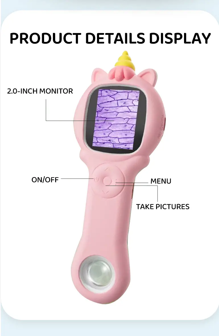 Digital Microscope Toy for Kids, Portable, Handled (TG4978688) — product detail panel 9
