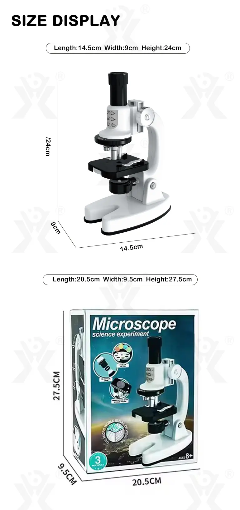Biological Microscope Toy for Kids, Students (TG4275314) — product detail panel 11