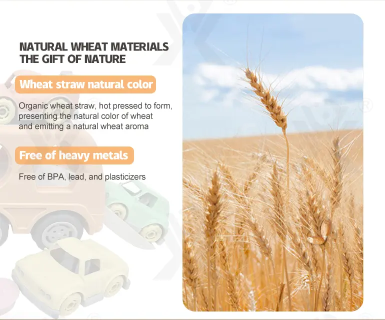 Wheat Straw Car Toy, Trailer Truck (TG4283247) — product detail panel 2