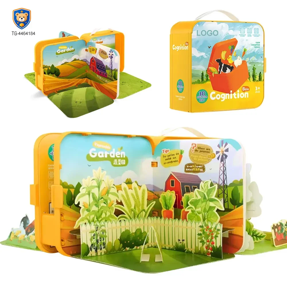 3D Story Book Farm Theme, DIY Quiet Book — product view 1