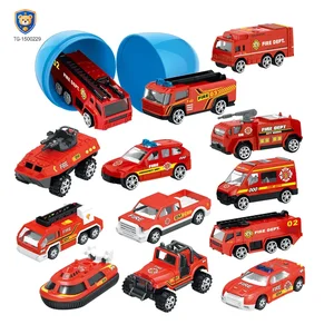 Diecast Fire Truck, Twist-Egg Style, 12 Collectable Style