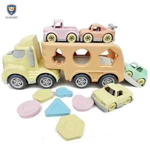 Wheat Straw Car Toy, Trailer Truck