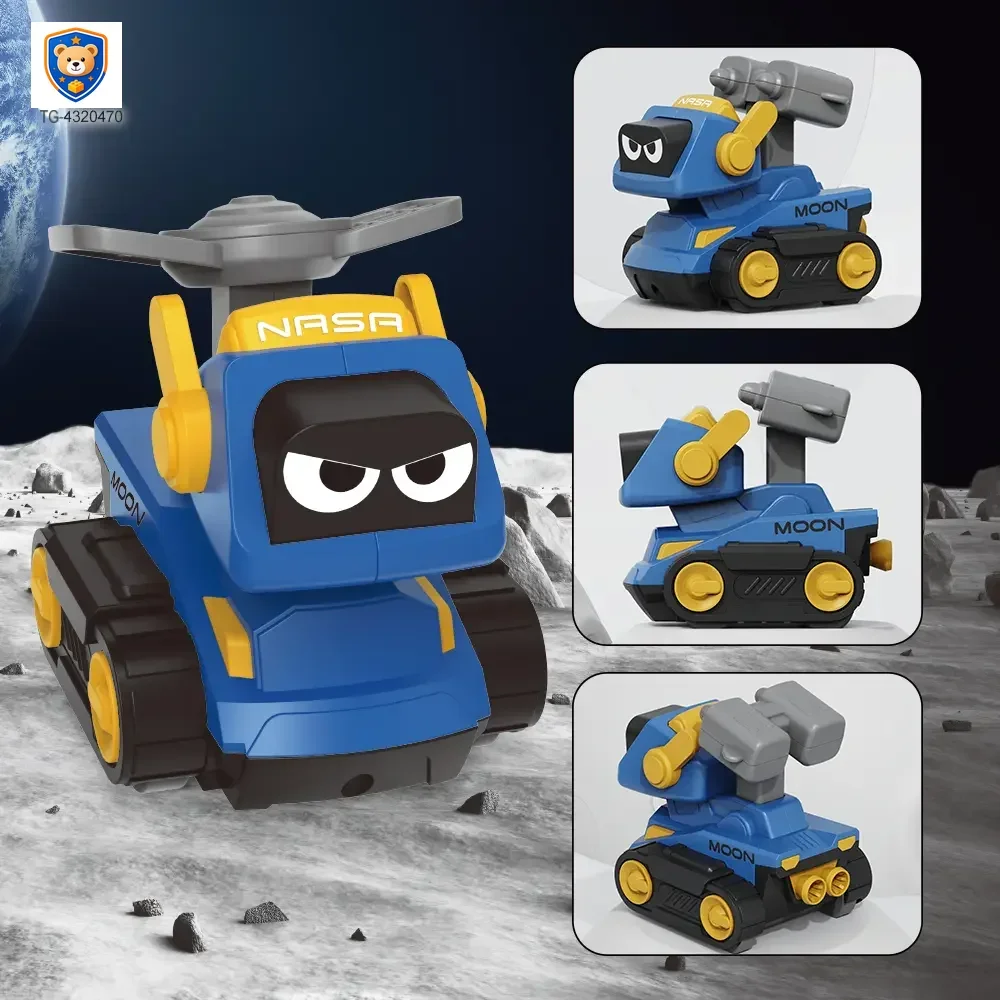 Press-and-Go Toy Car, Space Engineering Themed — product view 2