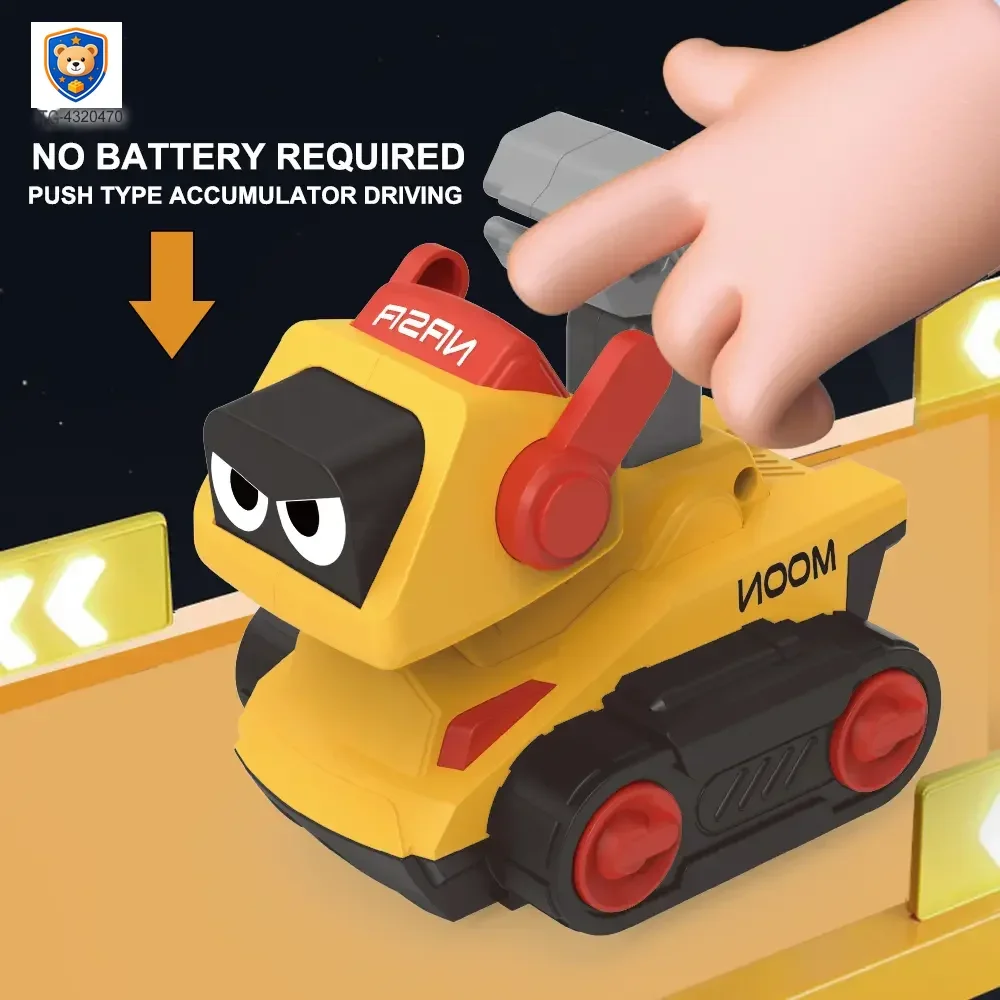 Press-and-Go Toy Car, Space Engineering Themed — product view 3
