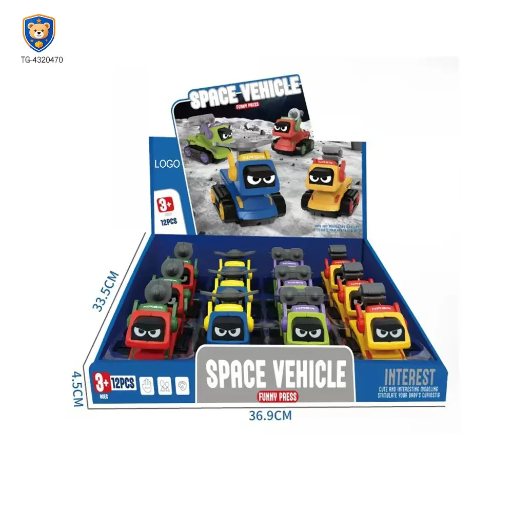 Press-and-Go Toy Car, Space Engineering Themed — product view 6