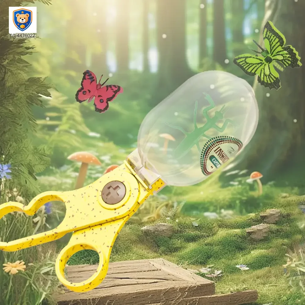 Portable Bug Catcher Scissors, Wheat Straw Toy Supply — product view 2