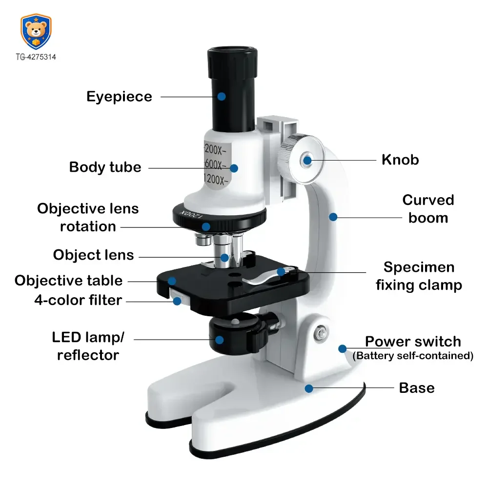 Biological Microscope Toy for Kids, Students — product view 2
