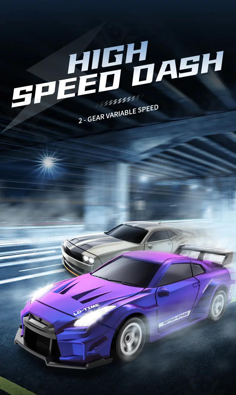 1:64 Scale Desktop Drift Car, Type-C Charging (TG4974344) — product detail panel 3