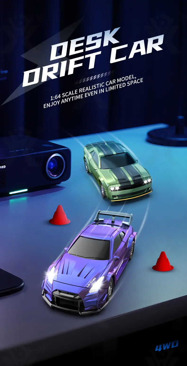 1:64 Scale Desktop Drift Car, Type-C Charging (TG4974344) — product detail panel 5