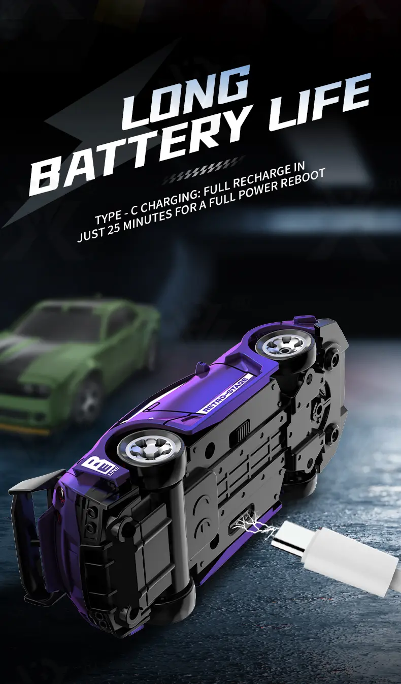 1:64 Scale Desktop Drift Car, Type-C Charging (TG4974344) — product detail panel 8