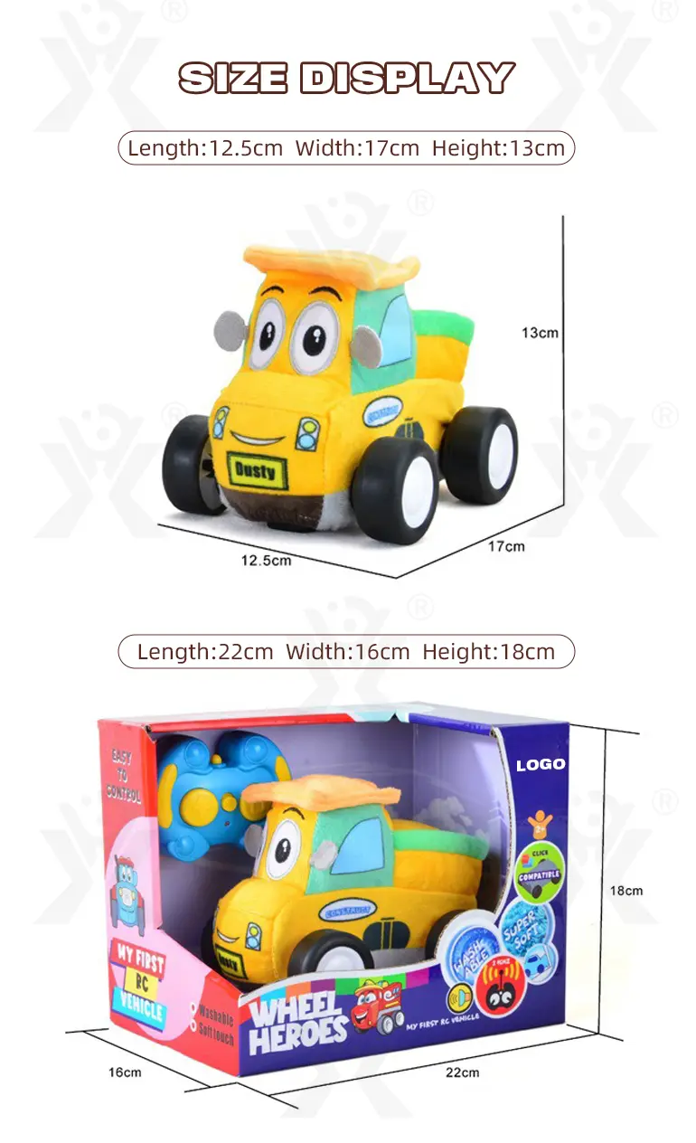 RC Plush Car Toy, Engineering Theme (TG4507815) — product detail panel 12