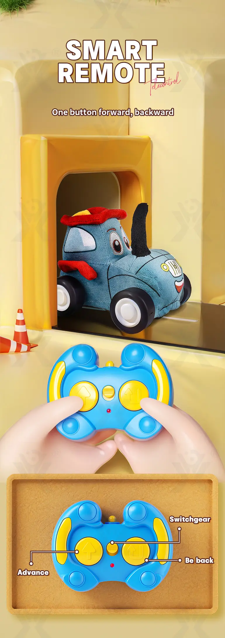 RC Plush Car Toy, Engineering Theme (TG4507815) — product detail panel 7