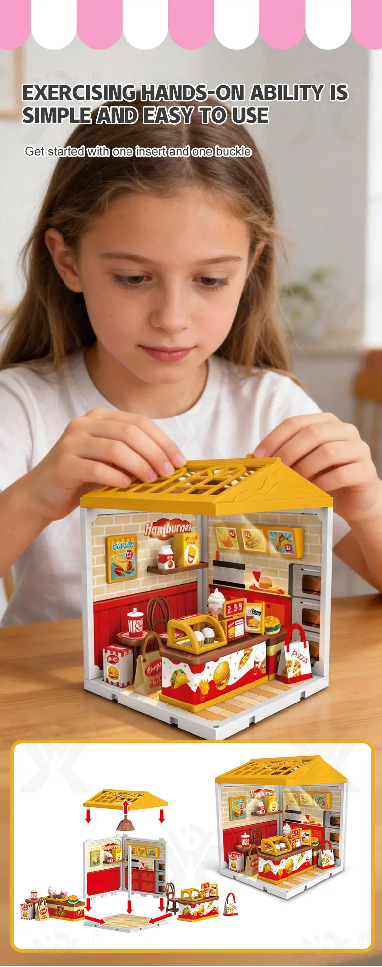 DIY Micro Scene Store Kit, DIY Mini House (TG5169824) — product detail panel 2