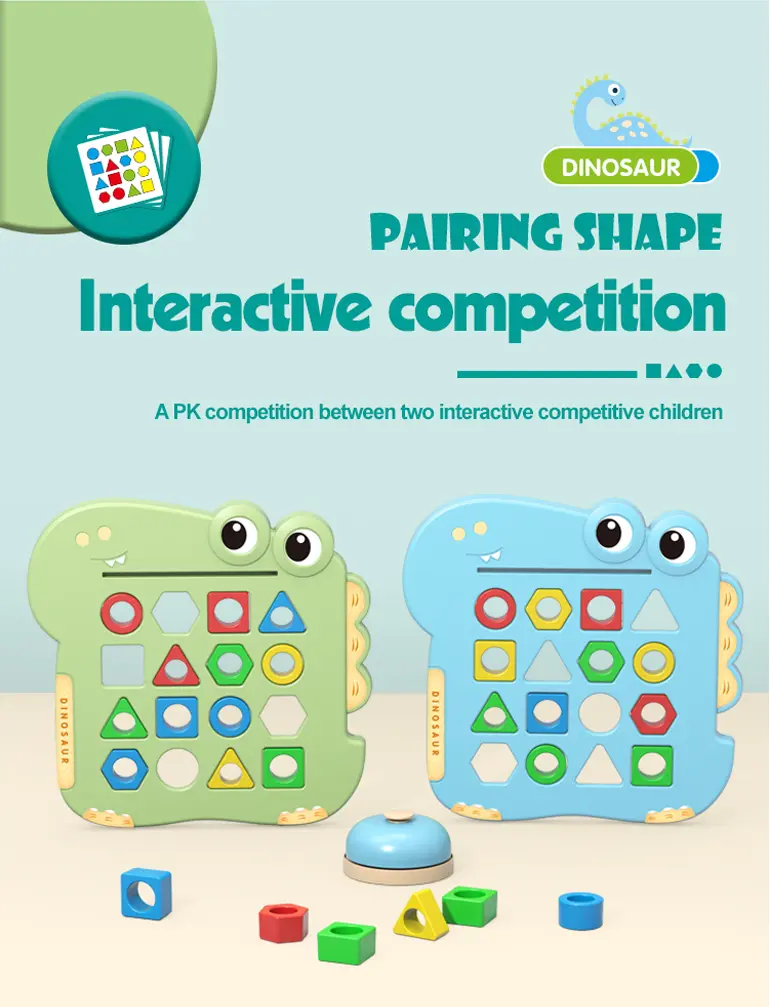 Shape Pairing Puzzle Toy, Dinosaur Outlook (TG4232591) — product detail panel 4