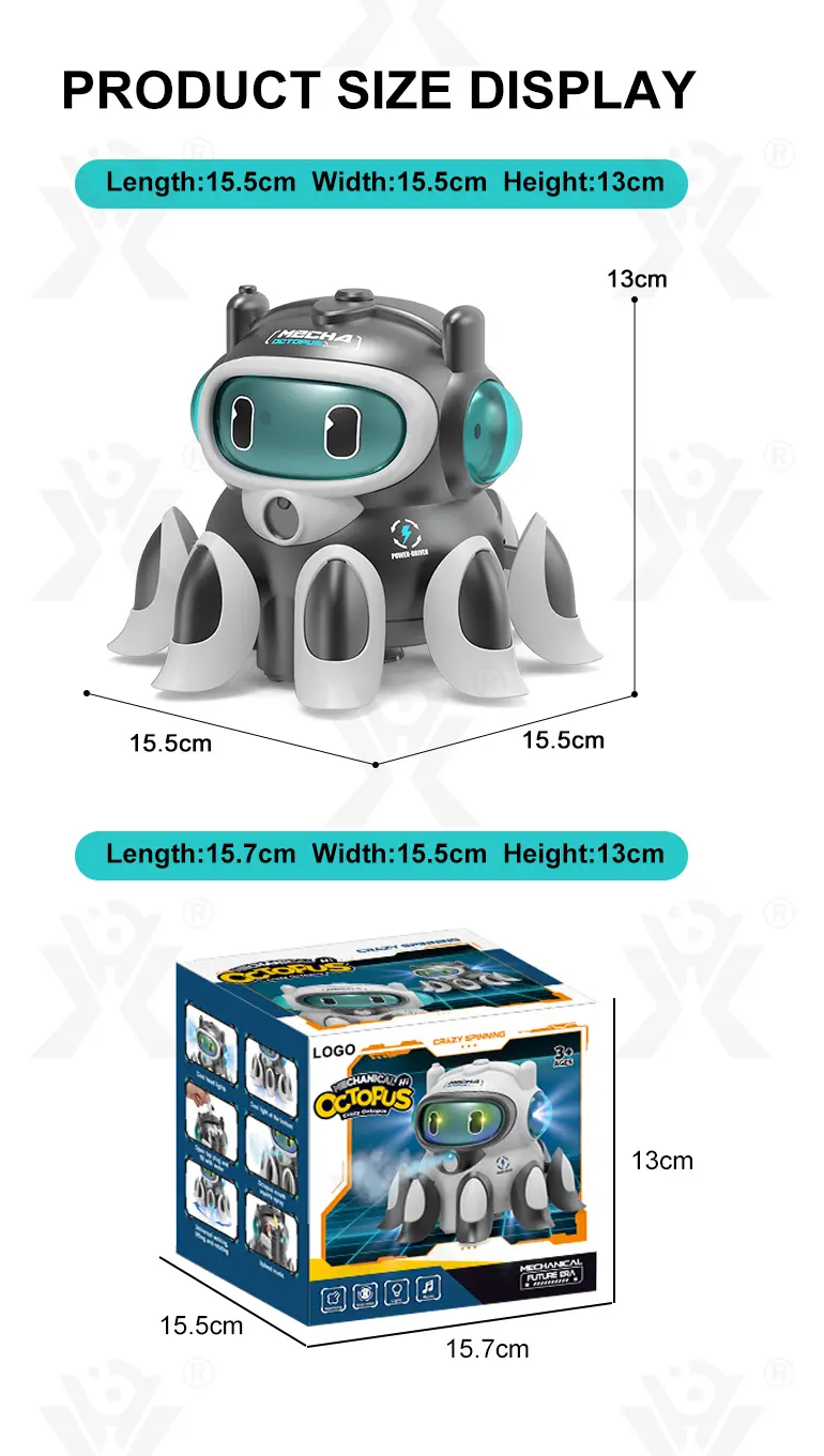 Kids Electric Mechanical Octopus Toy (TG4387778) — product detail panel 11