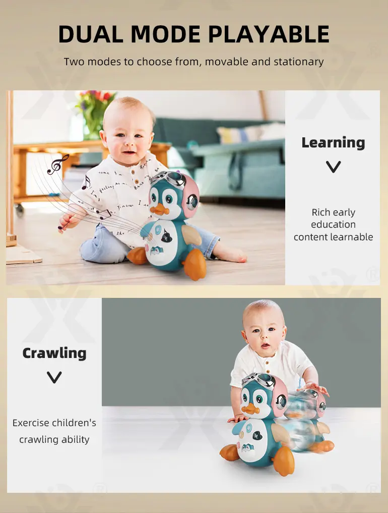 Electric Penguin Toys, Crawling and Learning Modes (TG2122548) — product detail panel 4