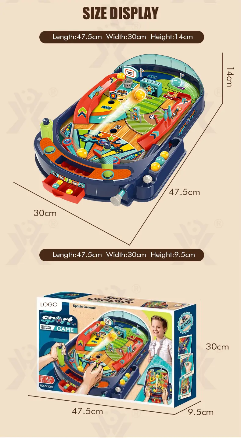 Kids Pinball Game Table Machine (TG4313919) — product detail panel 9