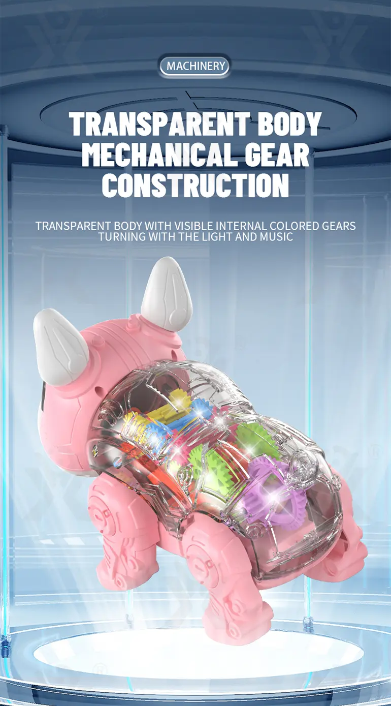 Walking Robot Dog Toy, Transparent Gear Rear (TG4141679) — product detail panel 3