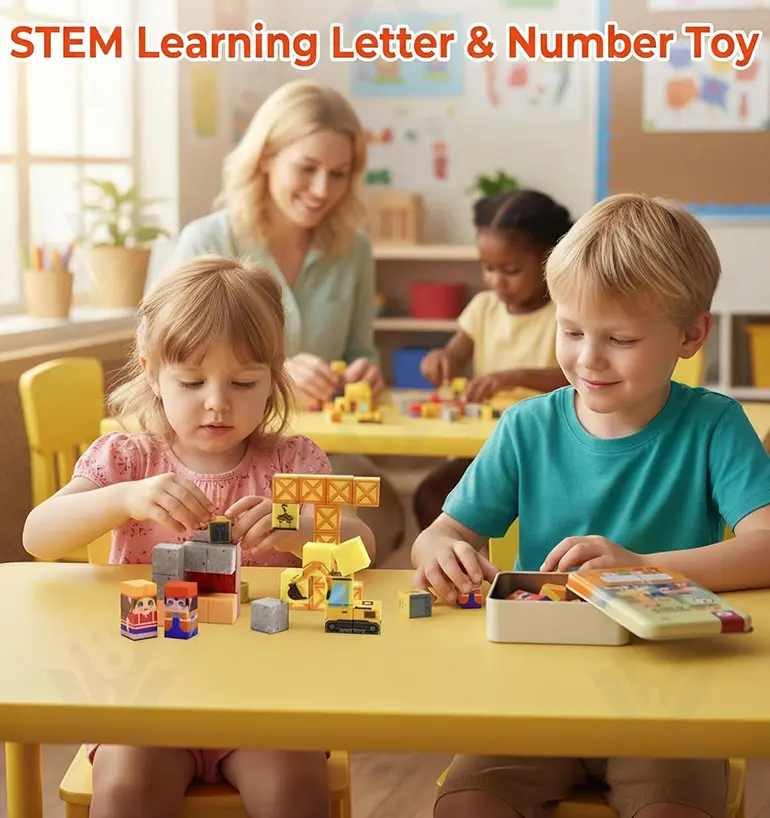 Travel Magnetic Blocks Toys, Portable Mini Size (TG5060586) — product detail panel 2