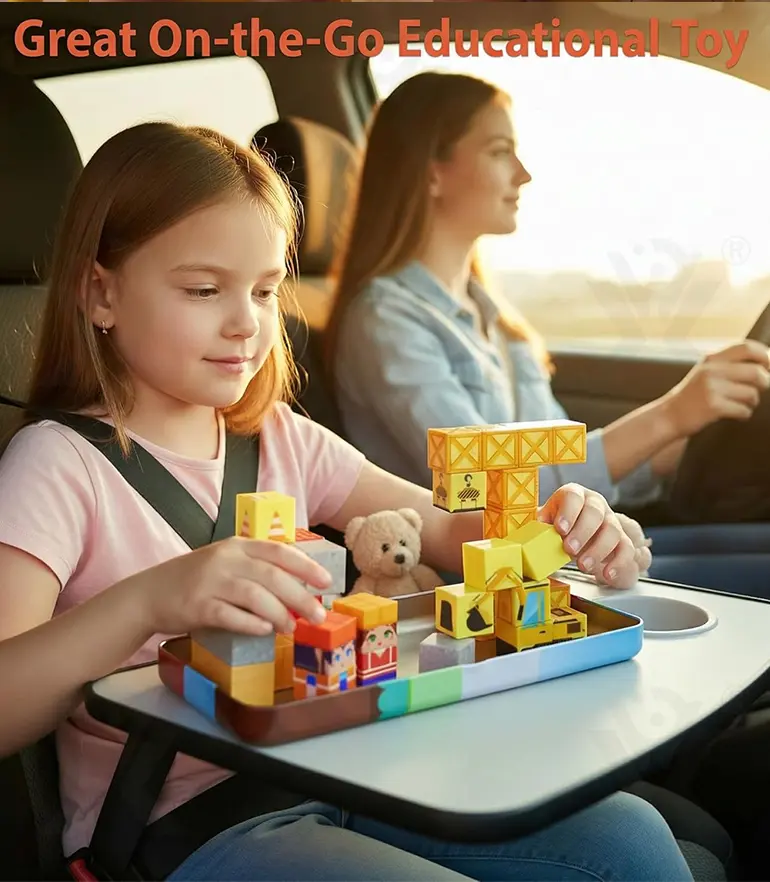 Travel Magnetic Blocks Toys, Portable Mini Size (TG5060586) — product detail panel 3