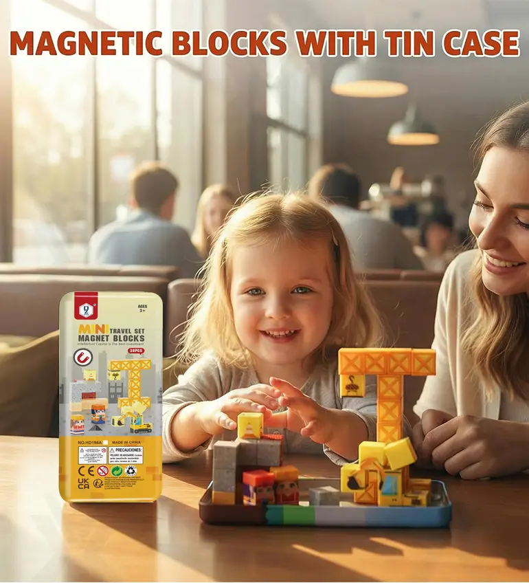 Travel Magnetic Blocks Toys, Portable Mini Size (TG5060586) — product detail panel 5