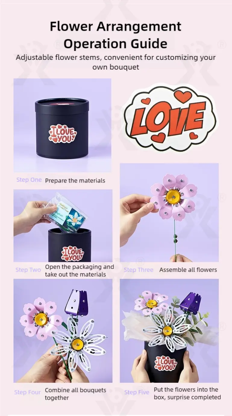 Metal Flower DIY Bouquet, External Flower (TG5069421) — product detail panel 9
