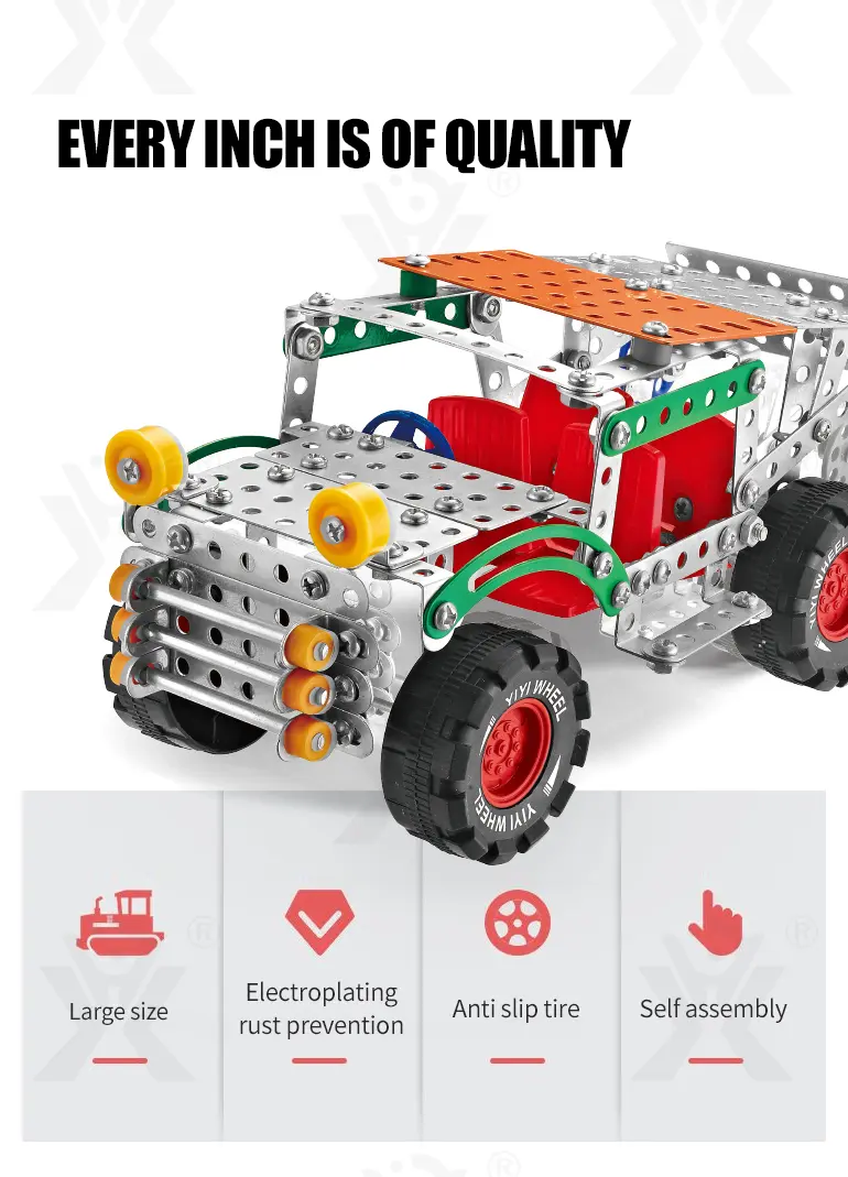 Metallic Assembly Racing Car, Metal Construction Toys Supply (TG4356801) — product detail panel 2
