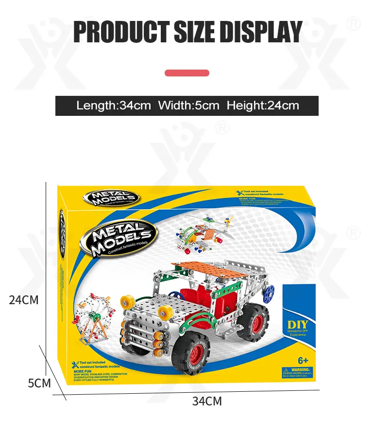 Metallic Assembly Racing Car, Metal Construction Toys Supply (TG4356801) — product detail panel 7